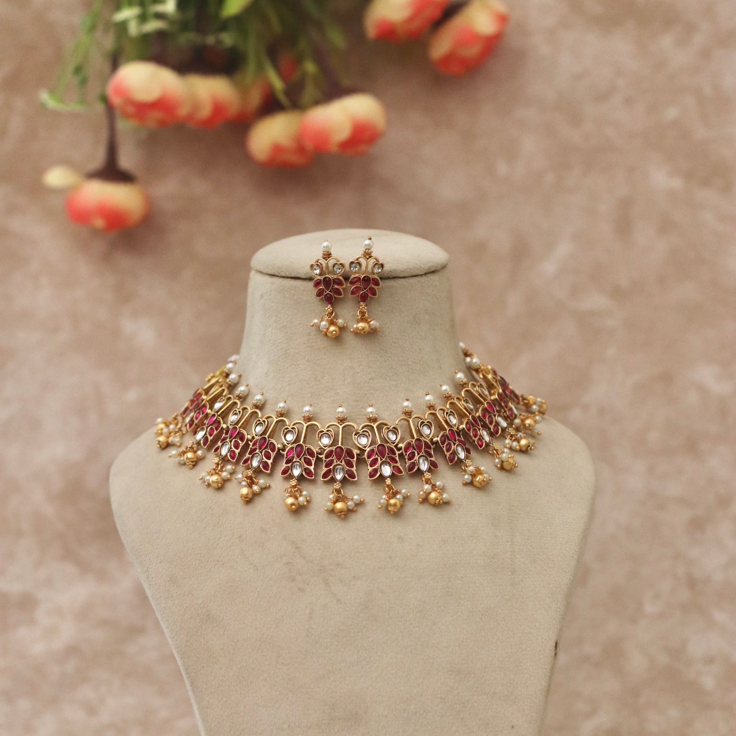 Lailaa Stone Necklace Set