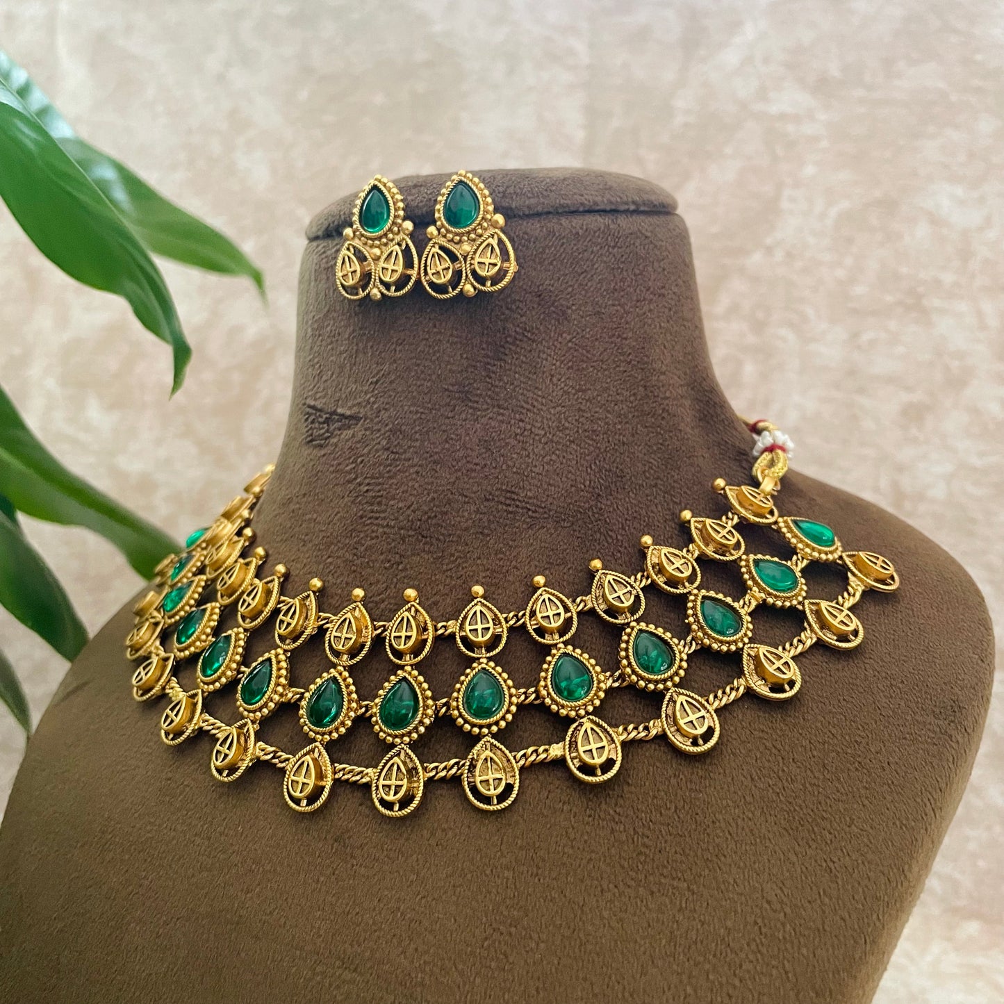Hamsa Necklace Set