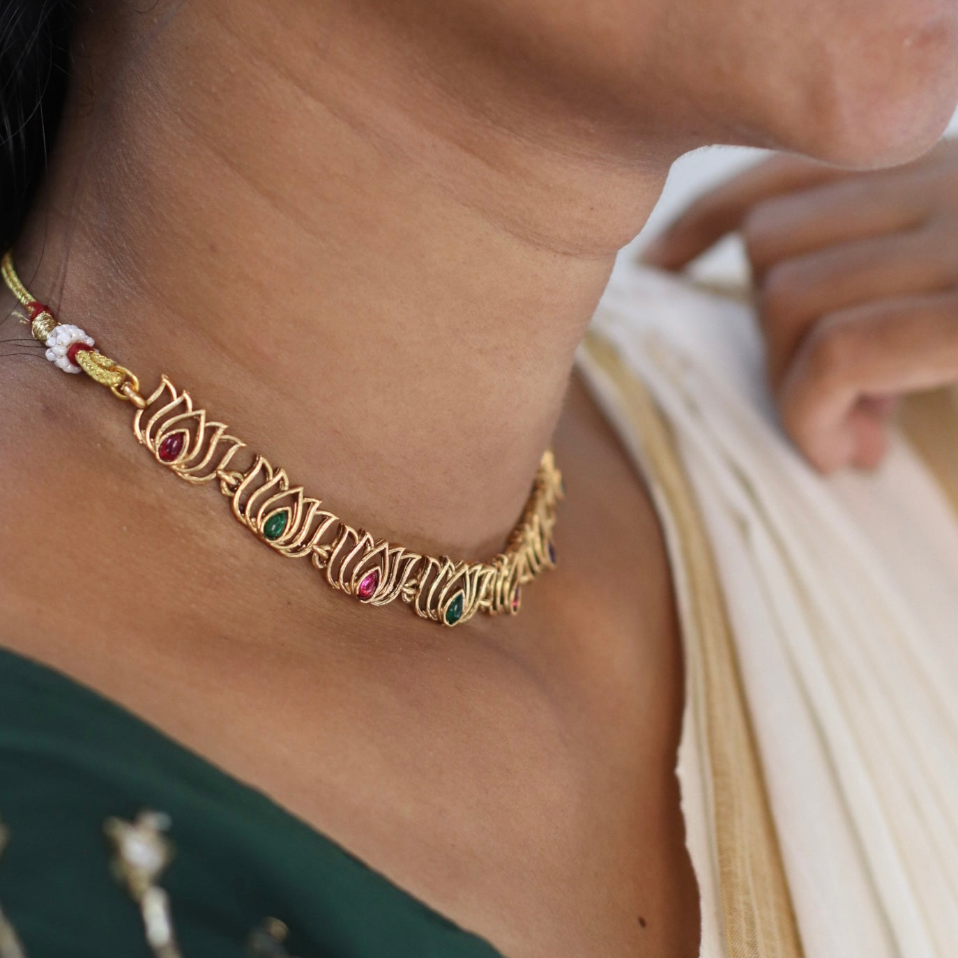 Lotus Necklace Set