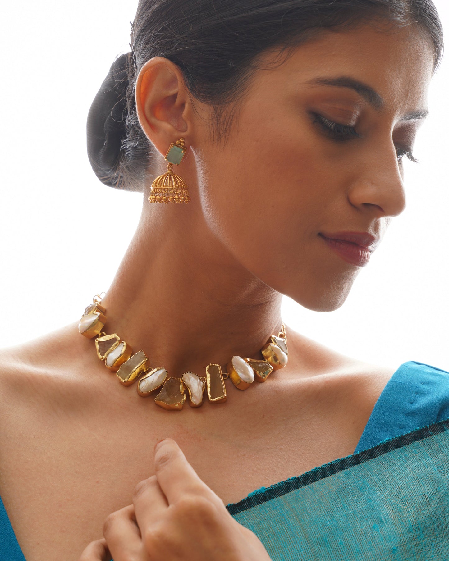 Vanita Raw Stone Necklace