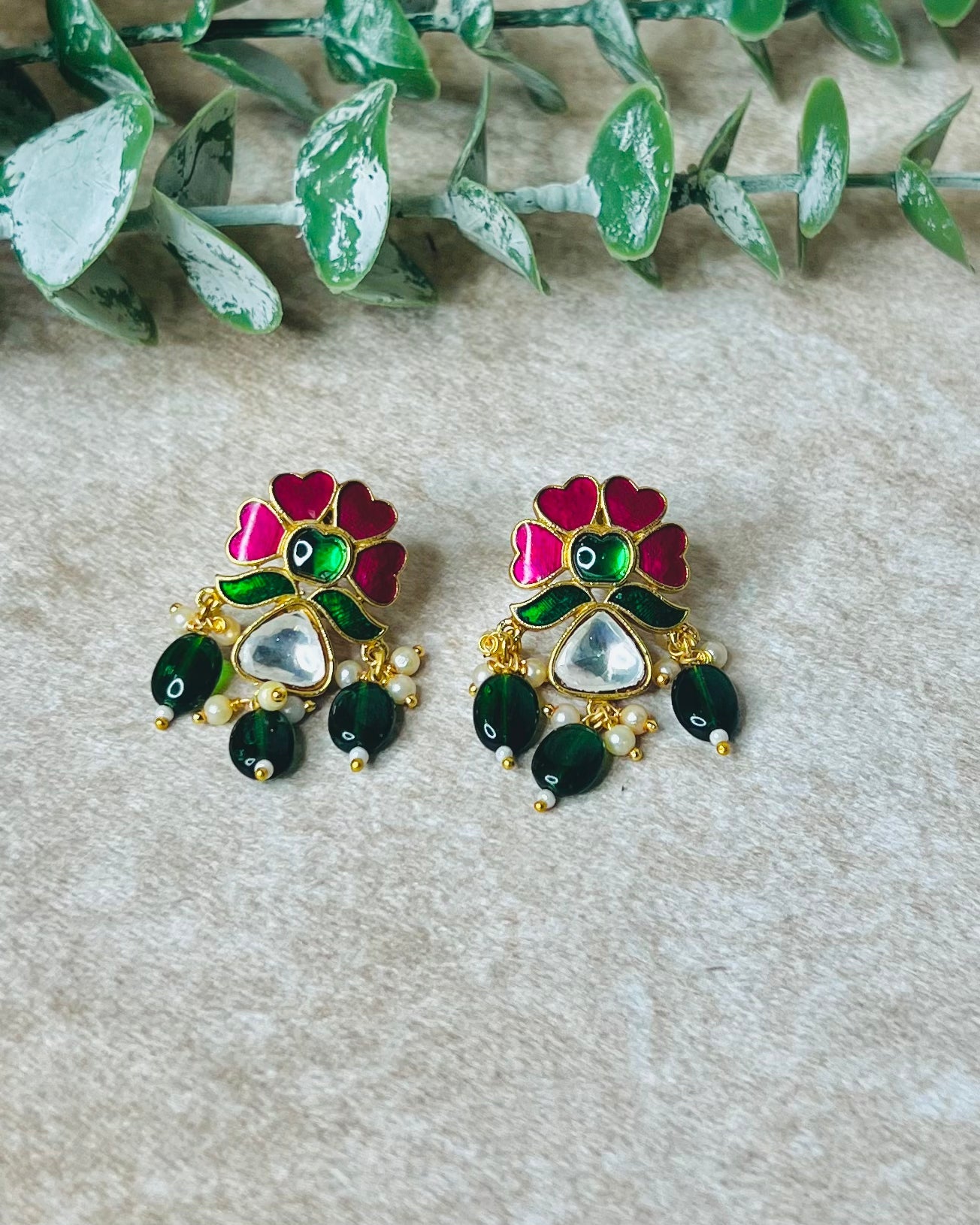 Traditional Resin work Earring
