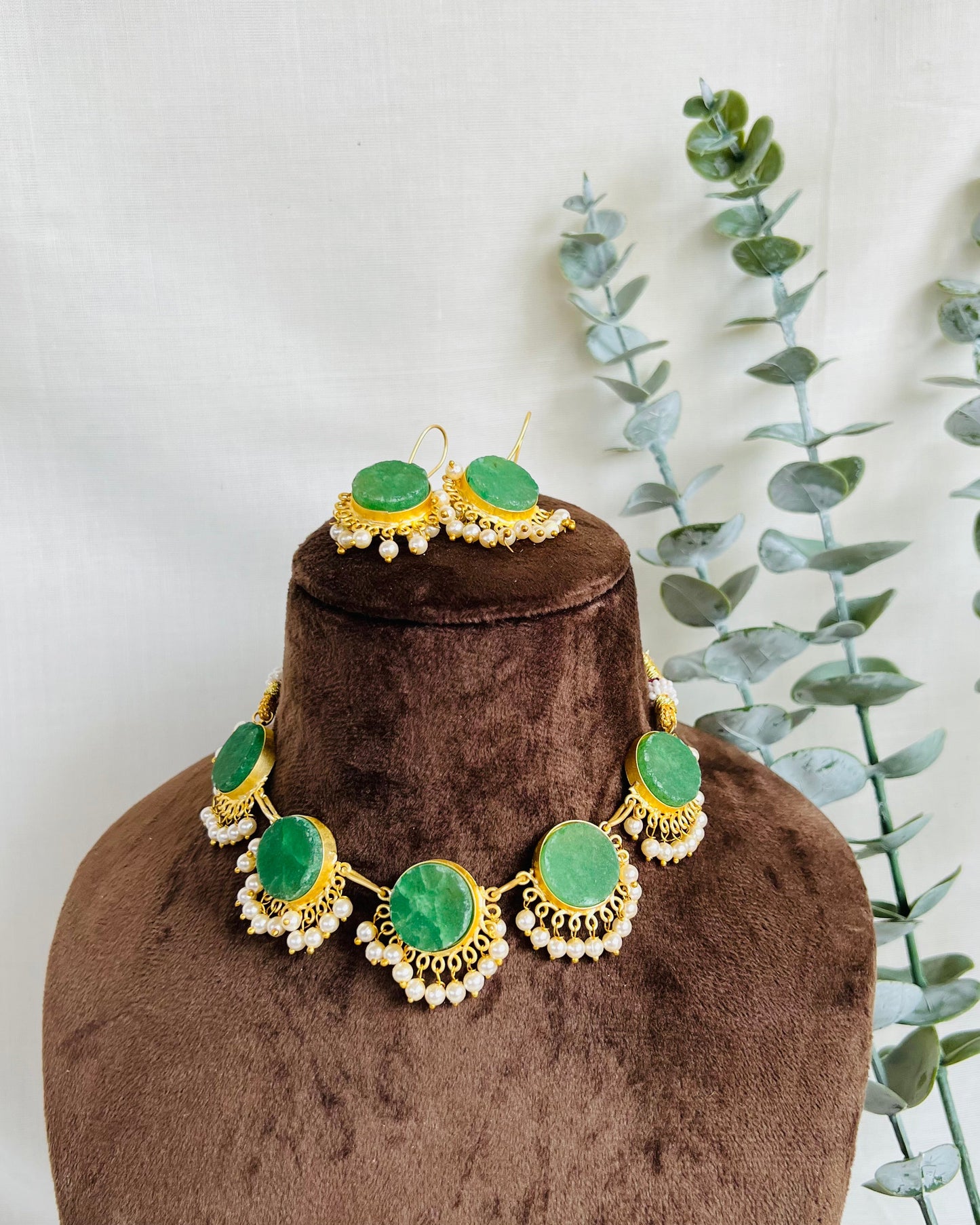 Azana Round stone with beads Necklace