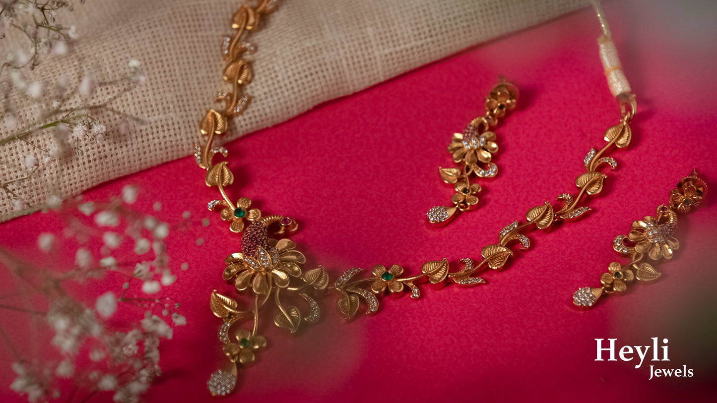 Traditional Stone work Necklace set