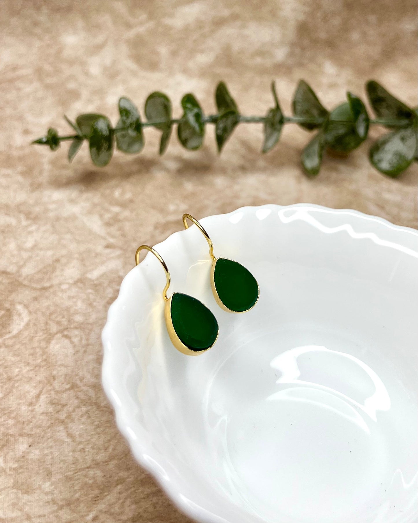 Glossy Oval Studs