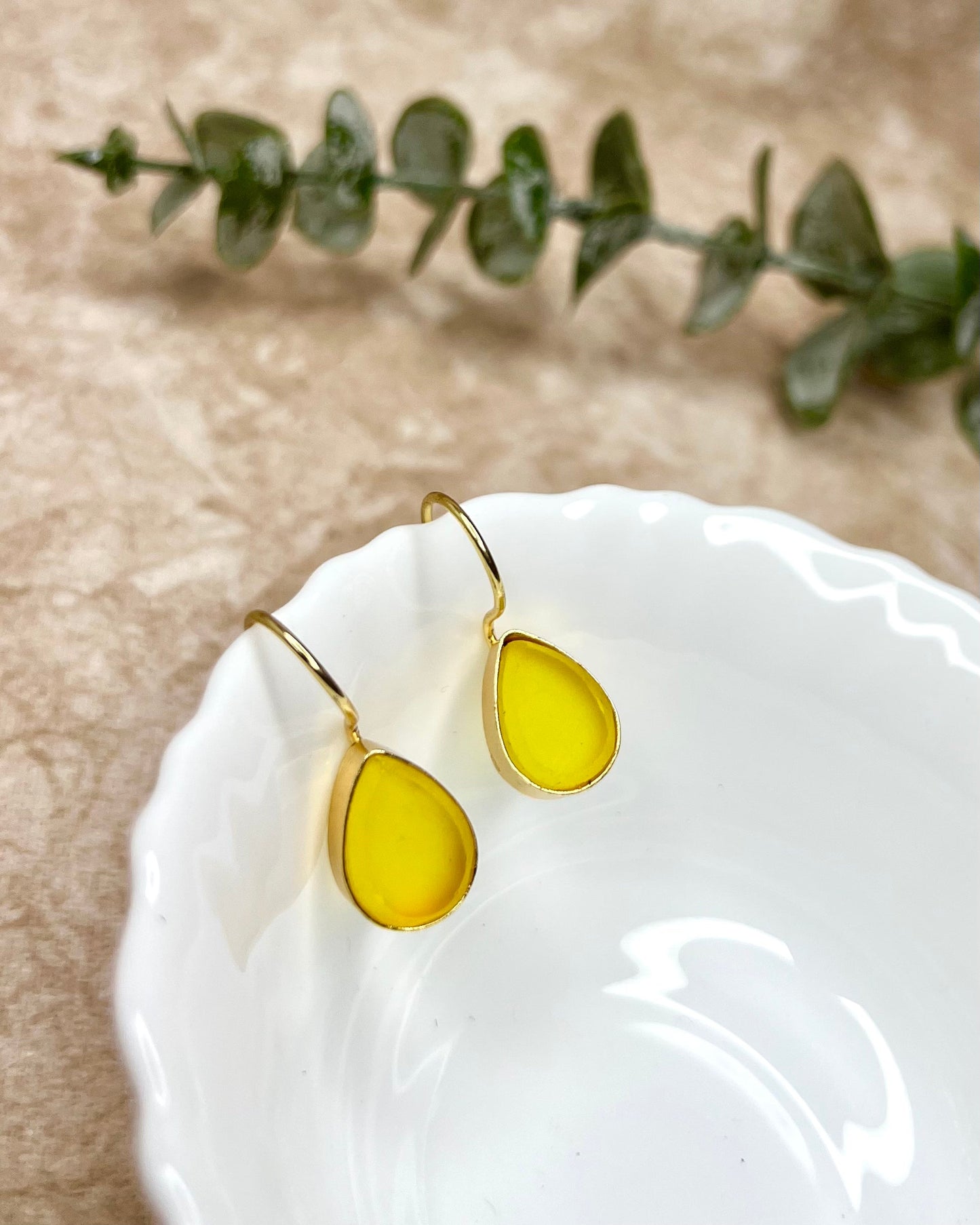 Glossy Oval Studs
