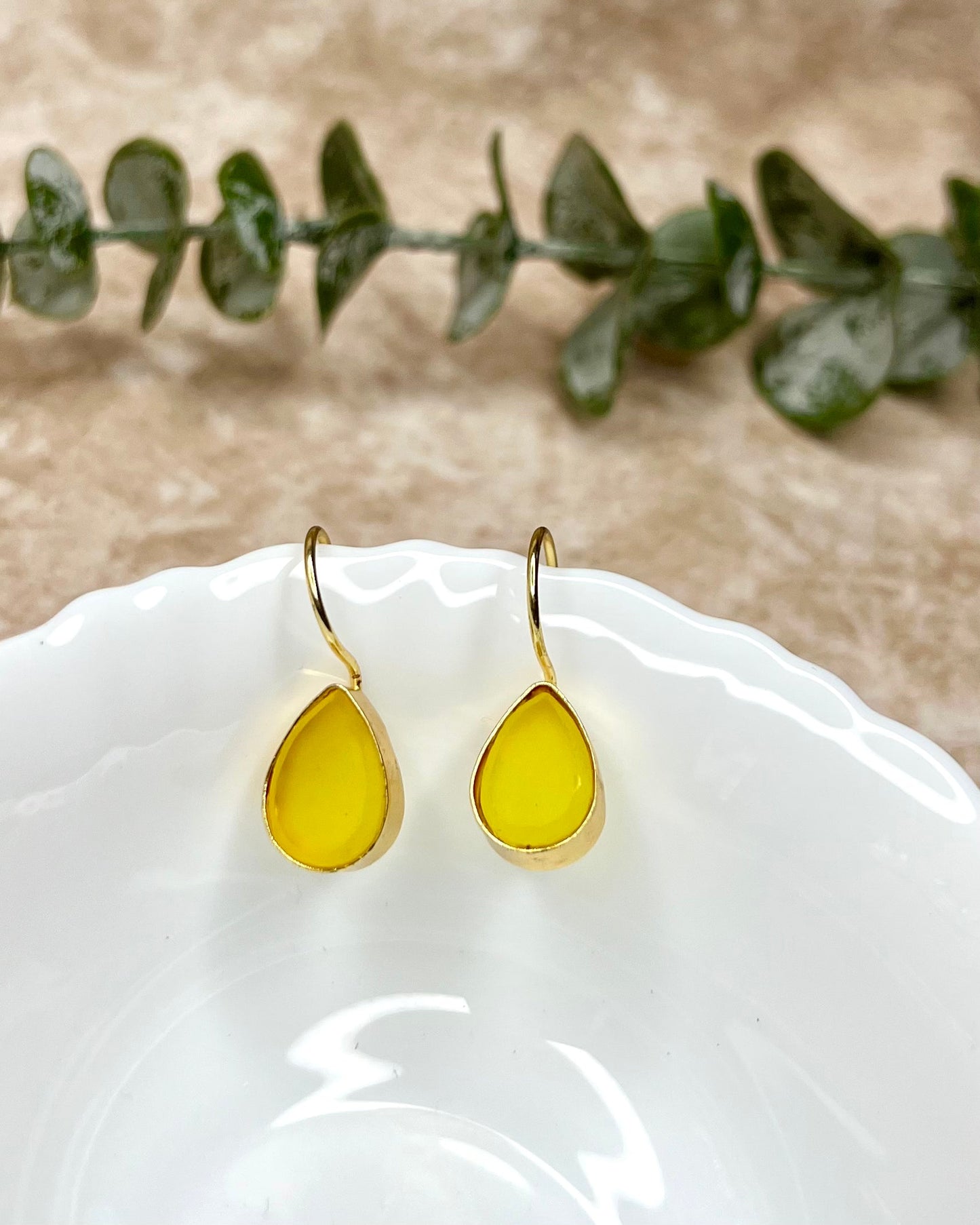 Glossy Oval Studs