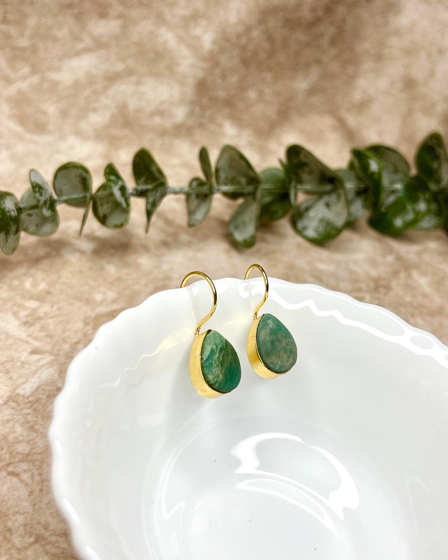 Glossy Oval Studs