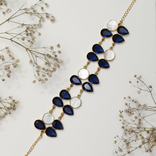 Fia Royal Blue layered Choker