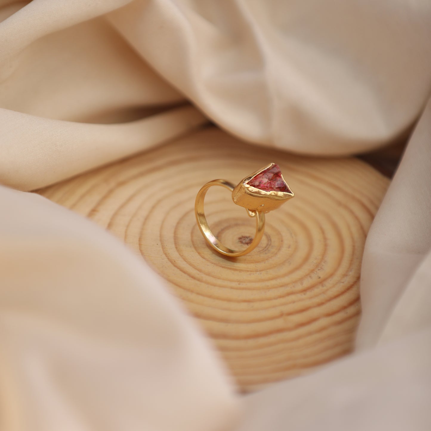 Single Raw Stone Ring