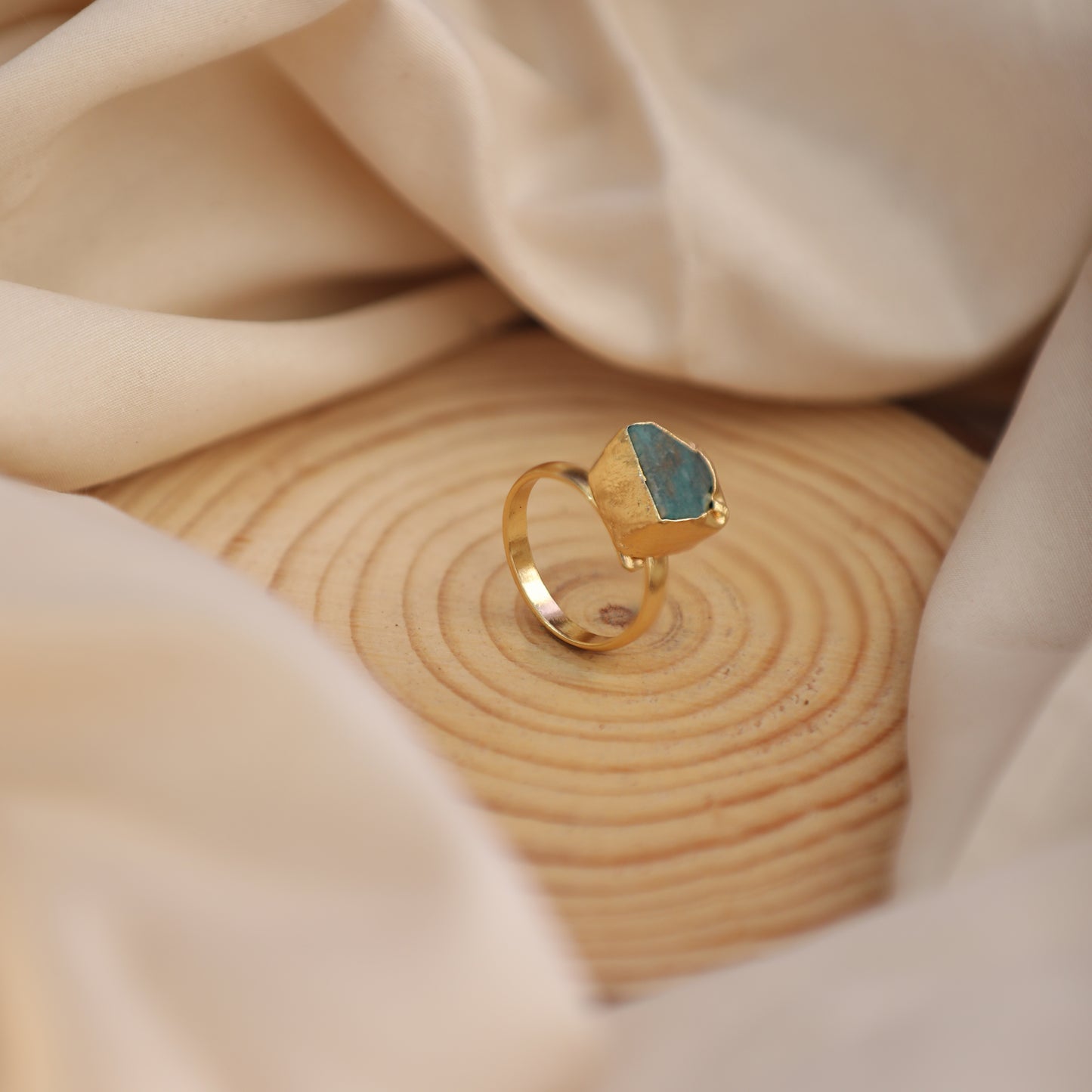 Single Raw Stone Ring