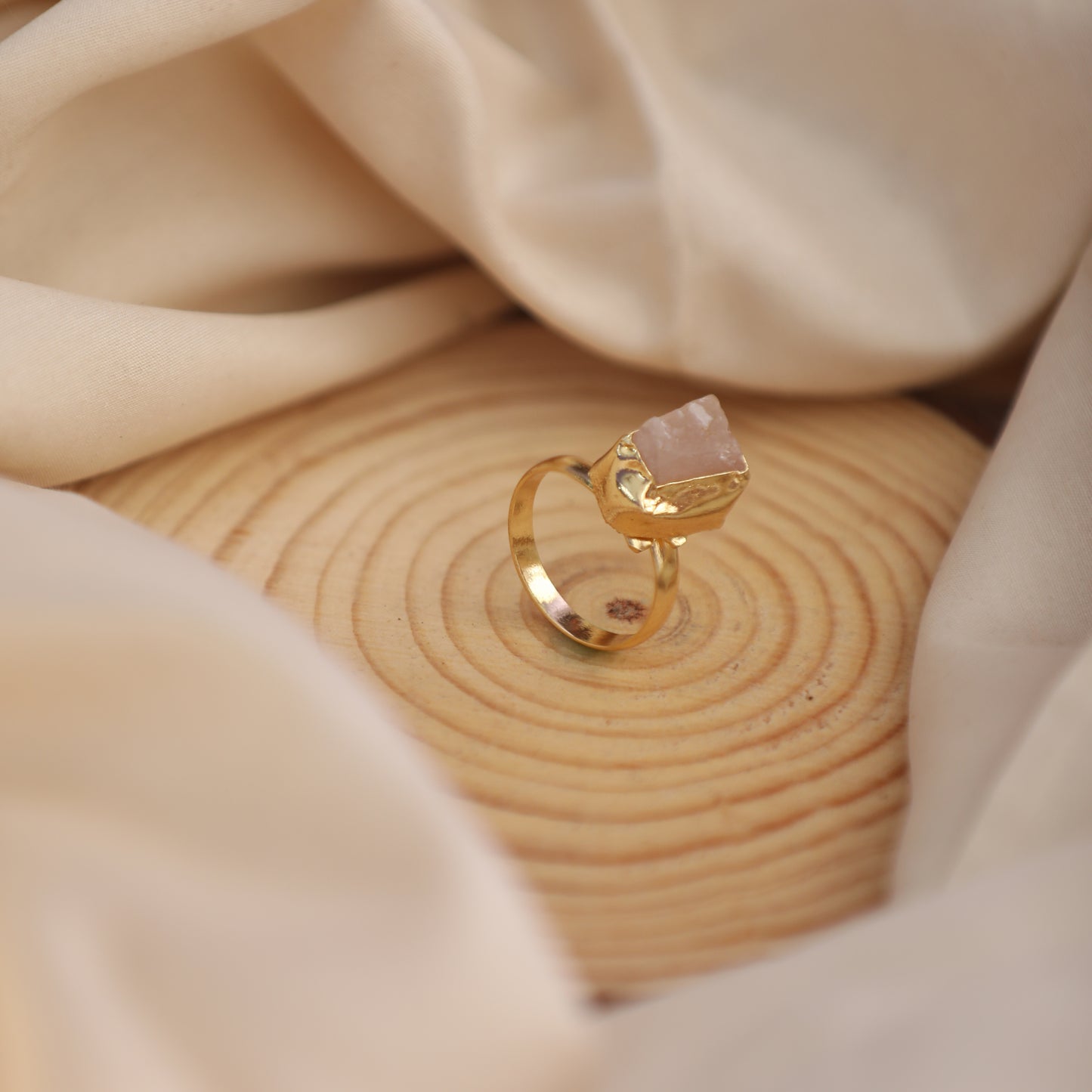Single Raw Stone Ring