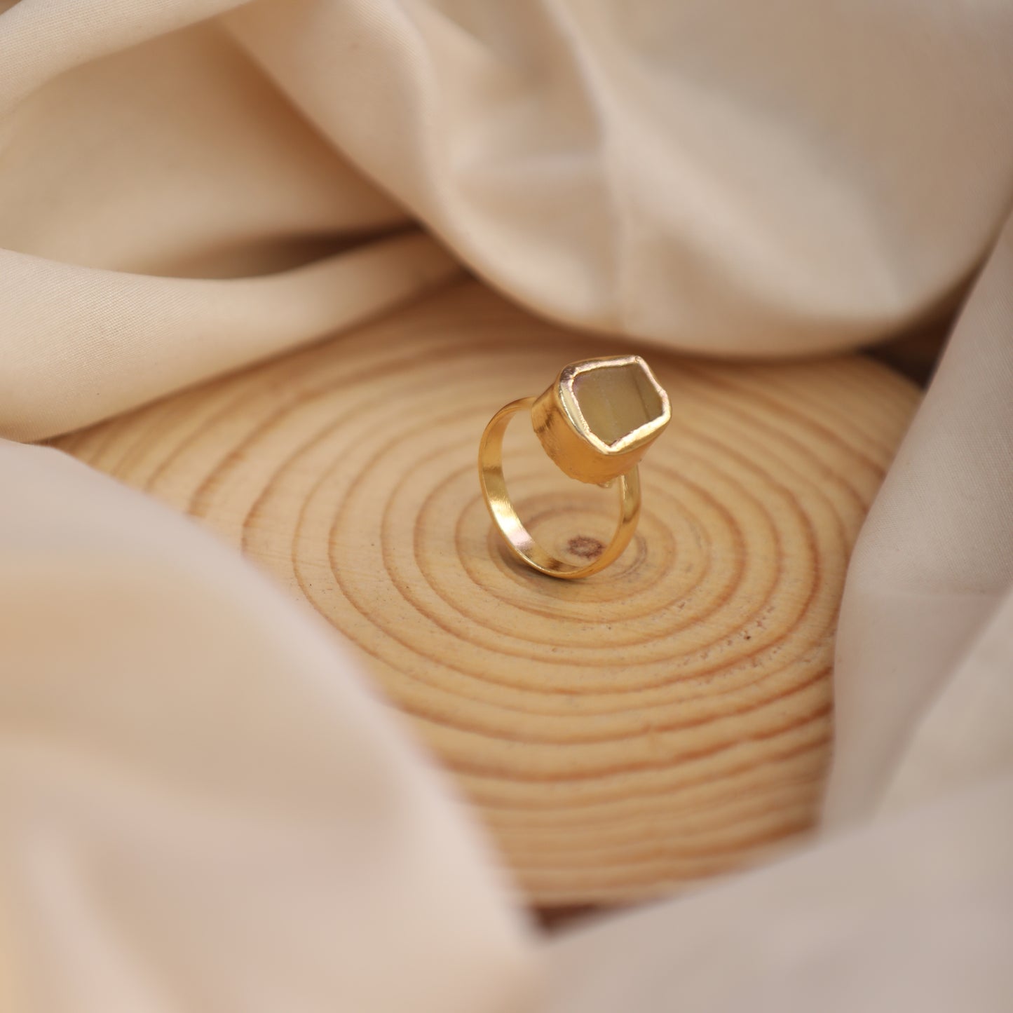 Single Raw Stone Ring