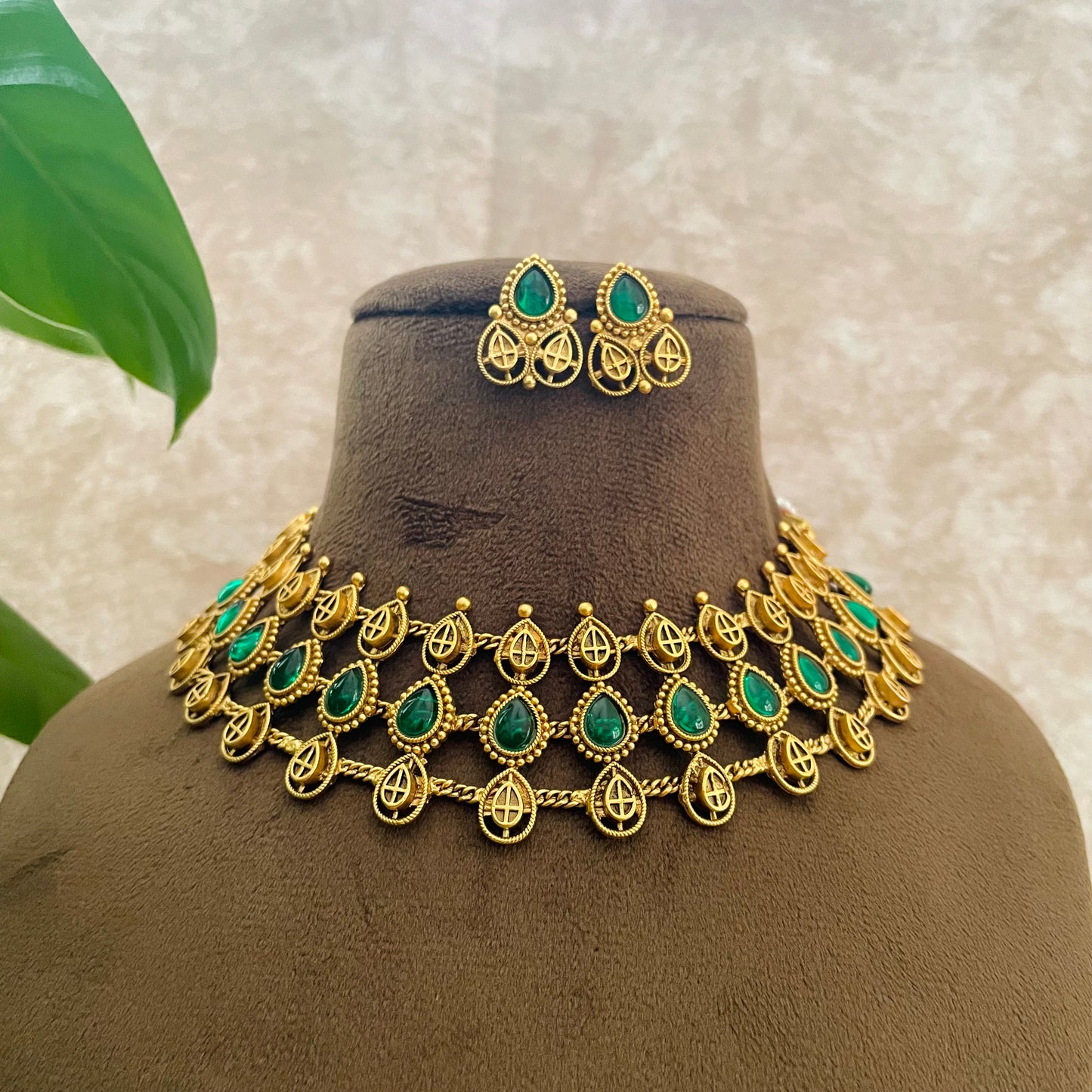 Hamsa Necklace Set