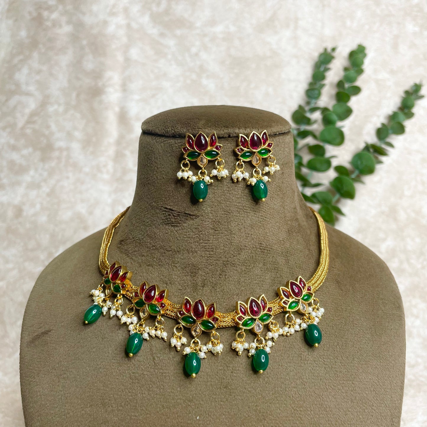 Diya Necklace/Choker set