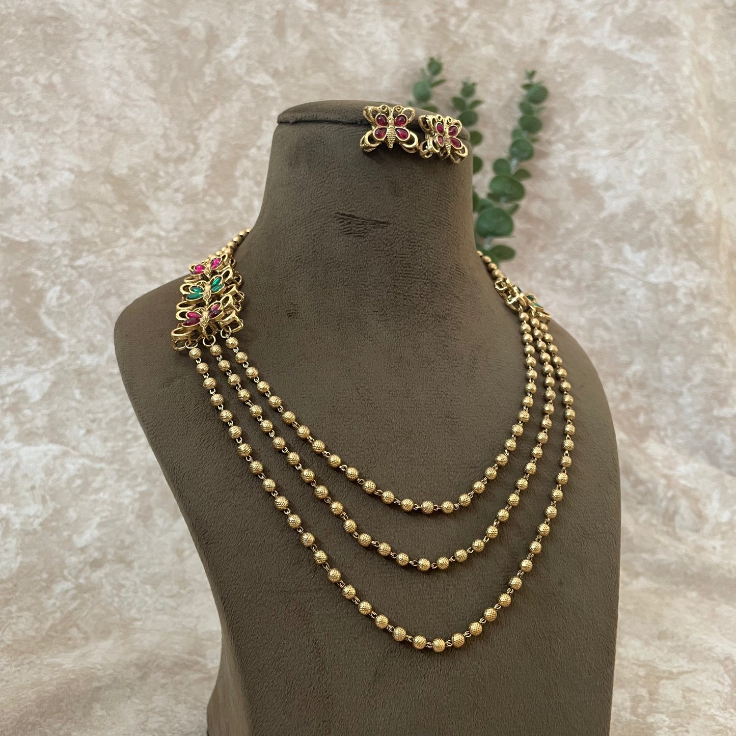 Athinsha Long Haram With Earring