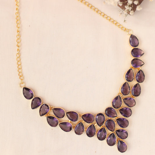 Glossy Stone Bold Necklace