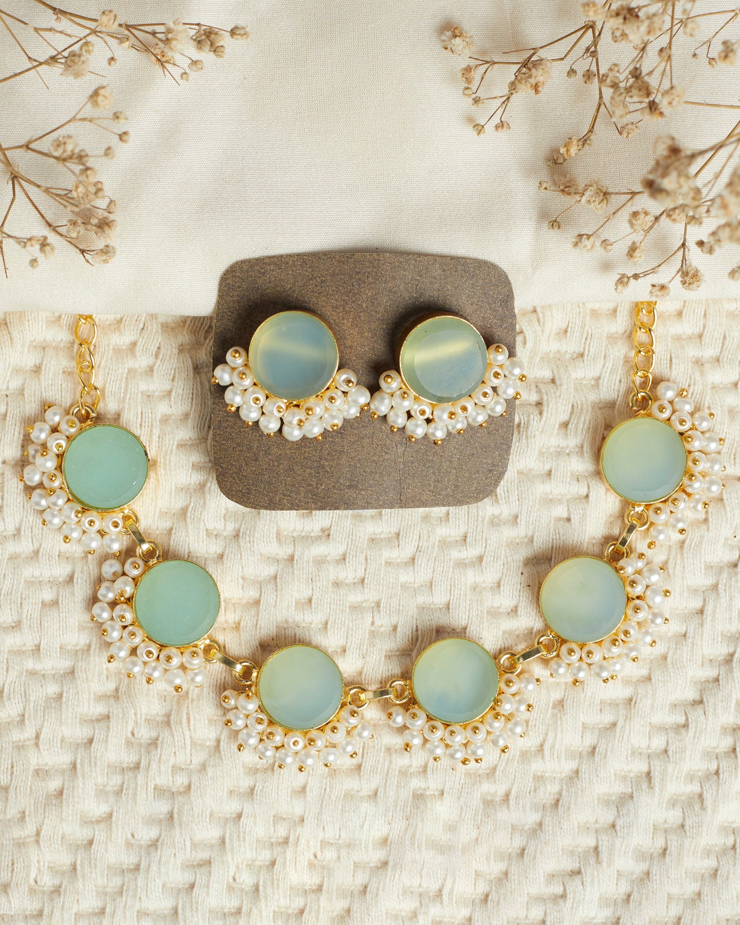 Raw stone Unique Choker Set