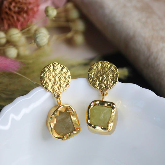 Green Stone Earring