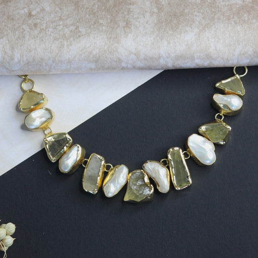 Vanita Raw Stone Necklace
