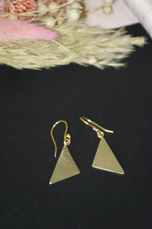 Triangle Gold Earring