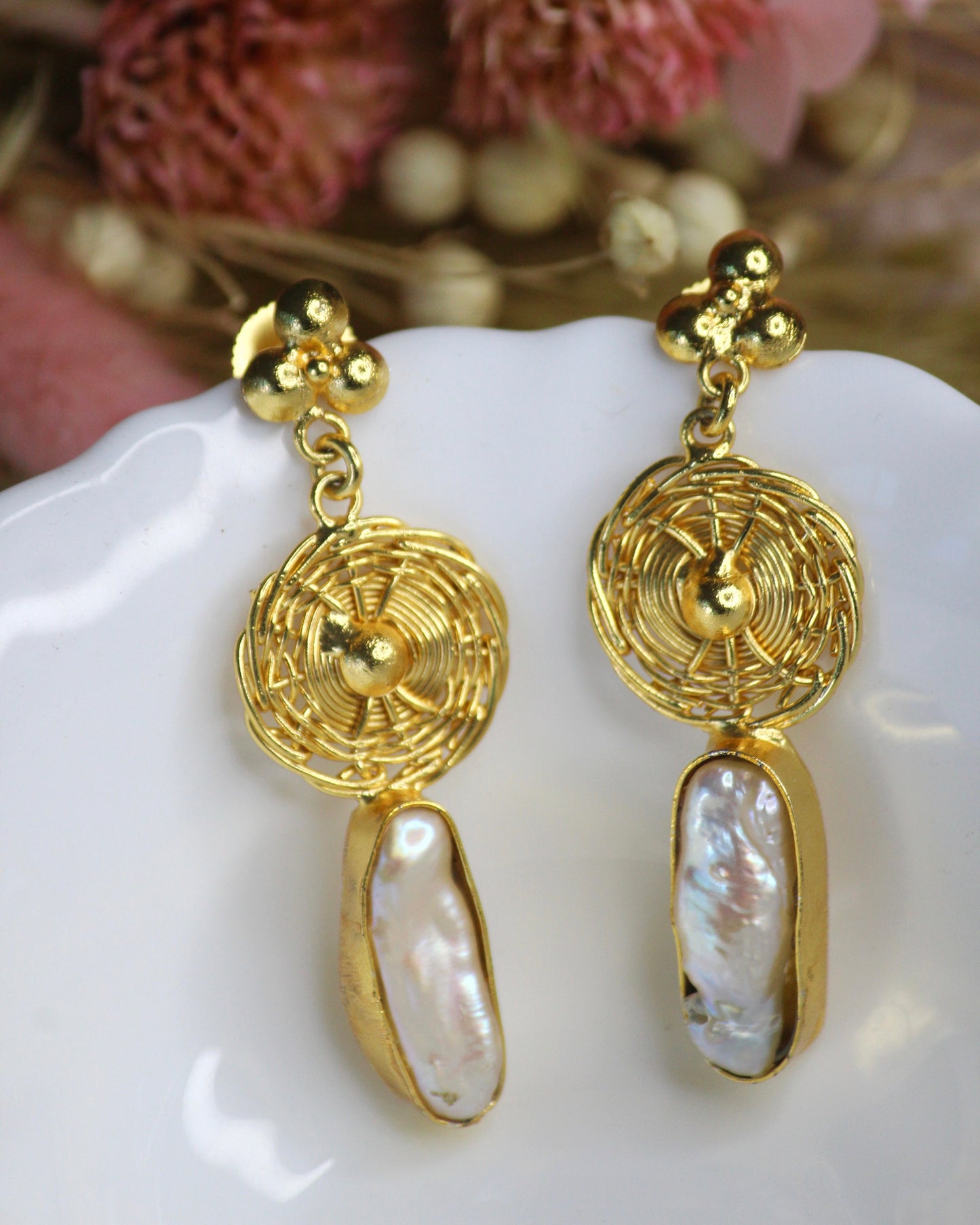 Baroque Pearl Earring