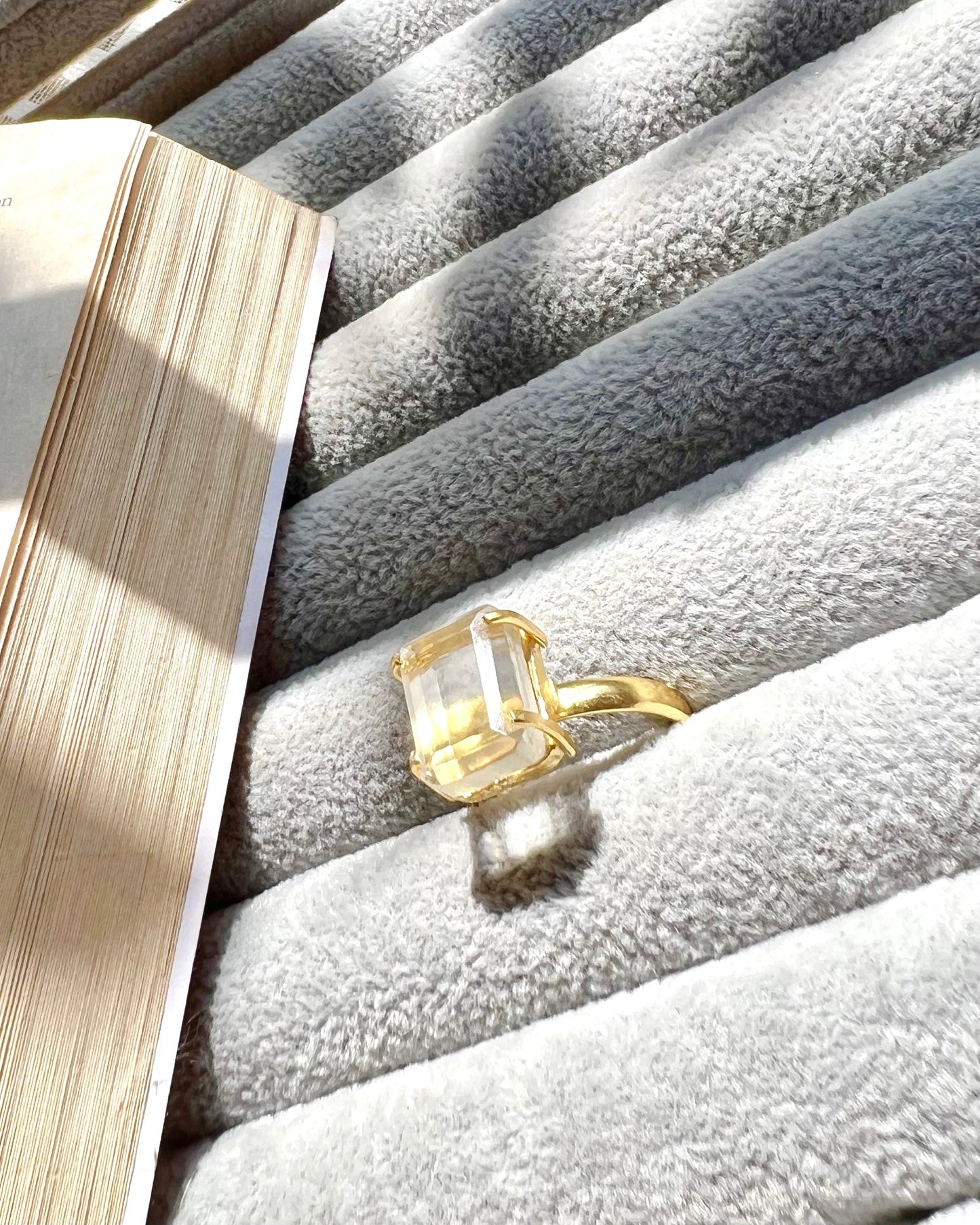 Lavish glossy stone Ring