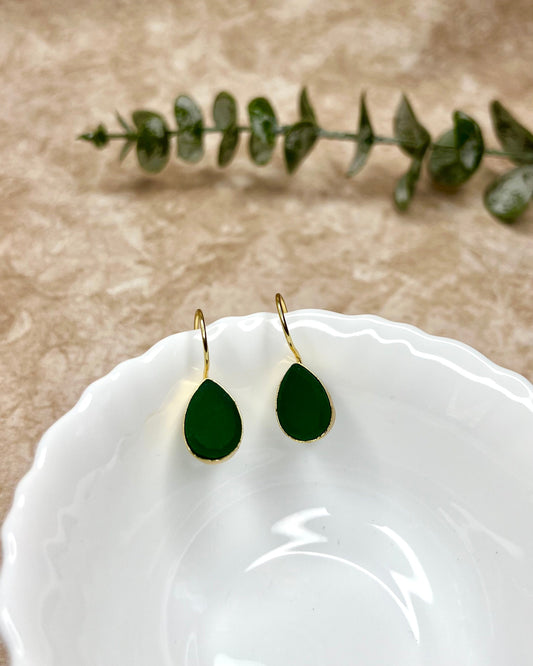 Glossy Oval Studs