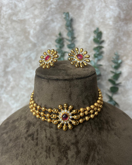 Traditional stone Choker set