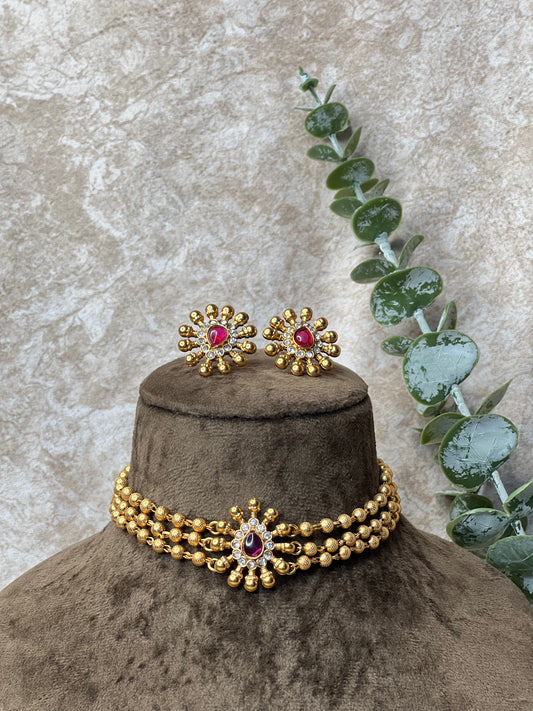 Traditional stone Choker set