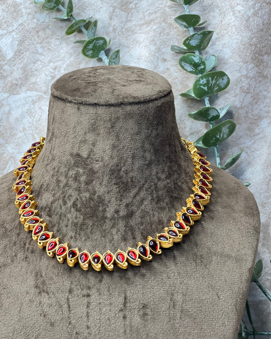 Multi colour Mango Necklace set